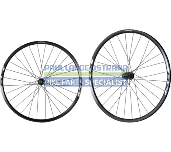 SHIMANO zapl kola WH-RX010 pár černá, př/zad: 28 děr, pro 10/11 rychl, center lock, plášť RU:168 mm