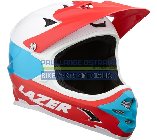 LAZER MTB EXTREME přilba PHOENIX+, bílá/modrá/červená matná