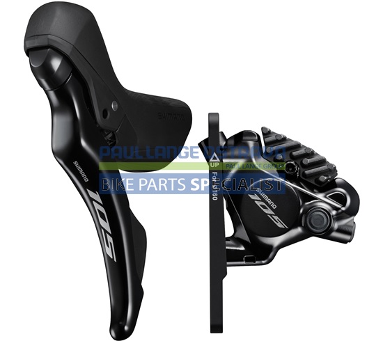 SHIMANO kot brzd-set 105 BR-R7170/ST-R7120 přední BR/levá ST FLAT MOUNT polymer+chladič SMBH90/1000m