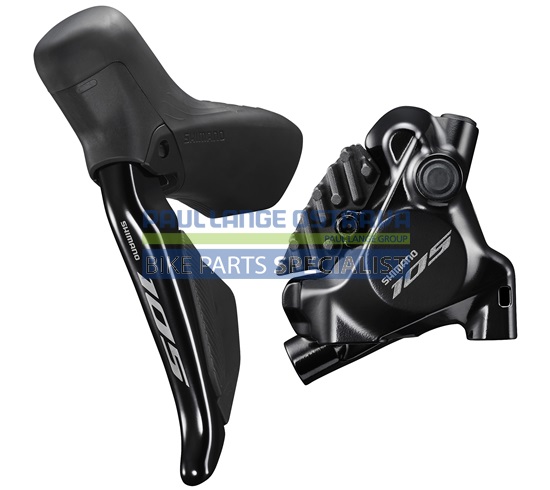 SHIMANO kot brzd-set 105 BR-R7170-KIT zadní/ST-R7170Di2 (J-kit) FLAT MOUNT polymer+chladič SMBH90/17
