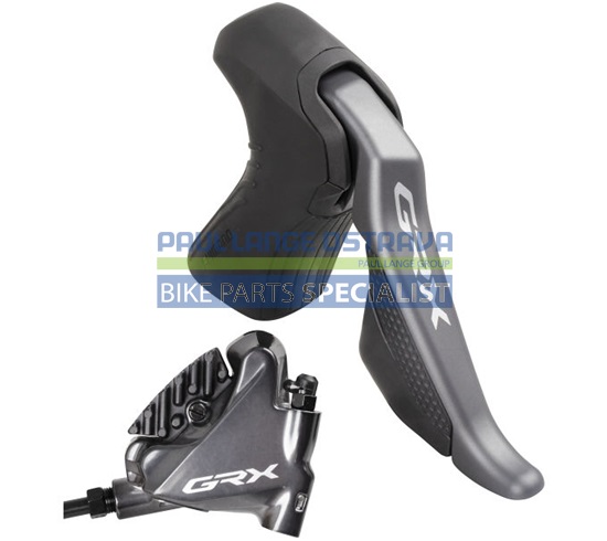 SHIMANO kot brzd-set GRX Di2 BR-RX815-KIT zadní/ST-RX815 Di2 (J-kit) FLAT MOUNT polymer+chladič SMBH