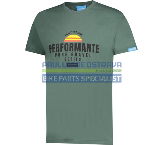 SHIMANO GRAPHIC TEE tričko, pánská, zelená