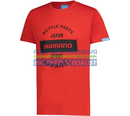 SHIMANO GRAPHIC TEE tričko, pánská, červená