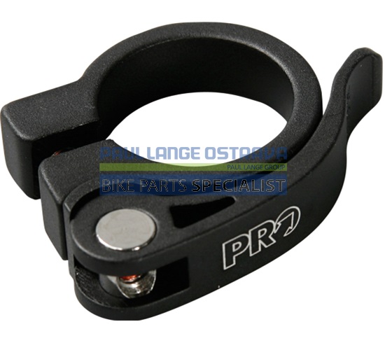 PRO sedlovková objímka plná RU, 31,8 mm, černá