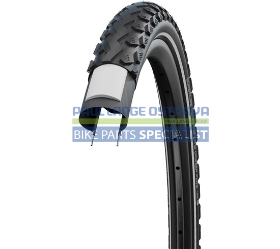 SCHWALBE plášť LAND CRUISER PLUS,42-622,28x1.60,700x40C,PunctureGuard,dušový,drát,890 g,černá/reflex