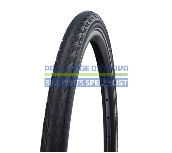 SCHWALBE plášť DELTA CRUISER PLUS,47-622,28x1.75,PunctureGuard,dušový,drát,995 g,černá/reflexní
