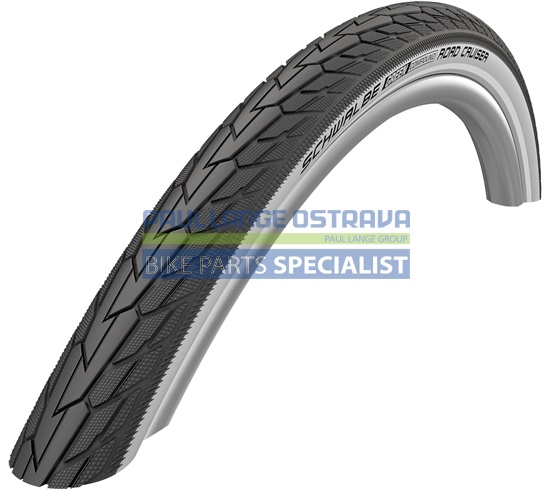 SCHWALBE plášť ROAD CRUISER,47-559,26x1.75,K-Guard,dušový,drát,720 g, černá/bílá
