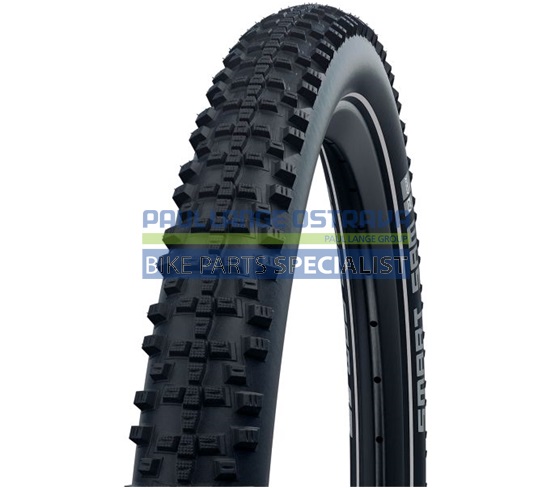 SCHWALBE plášť SMART SAM,47-622,28x1.75,Performance,dušový,drát,650 g,černá/reflexní