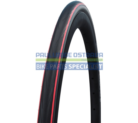 SCHWALBE plášť LUGANO II,25-622,700x25C,K-Guard,dušový,skládací,330 g,červná/červená