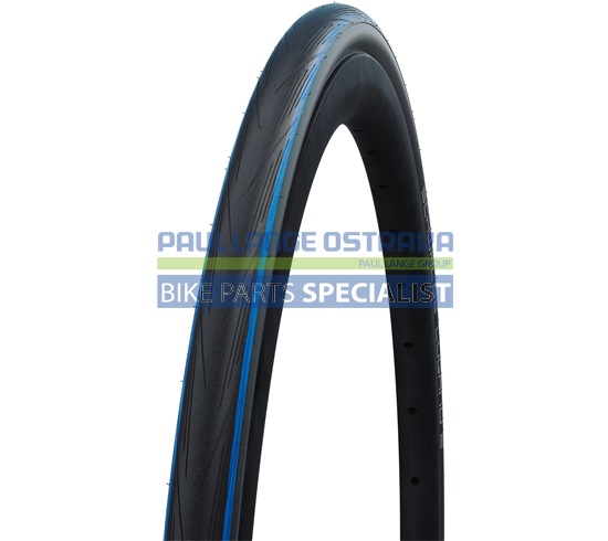 SCHWALBE plášť LUGANO II,25-622,700x25C,K-Guard,dušový,skládací,330 g,černá/modrá