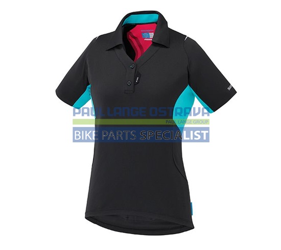SHIMANO W POLO košile, dámská, černá, M