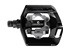 SHIMANO pedály MTB-ostatní PD-T421 CLICK&#39;R zarážky SM-SH56 + odrazky černá