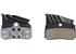 SHIMANO brzdové destičky N04C-MF kov+chladič MTB 4písté 1 pár