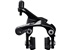 SHIMANO brzda 105 BR-R7010 silniční zadní/upev na sedlové vzpěry rámu výška 51 mm botky R55C4 černá