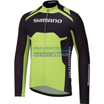 SHIMANO Thermal Print dres s dlouhým rukávem Team, electric zelená