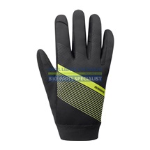SHIMANO WIND CONTROL rukavice (10°C), reflexní žlutá