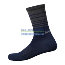 SHIMANO ORIGINAL WOOL TALL ponožky, námořní modrá, 41-44