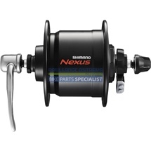 SHIMANO dynamo nába NEXUS DH-C3000-3N 3 W pro ráfkovou brzdu, 36 děr, (rychloupínák), černá bal