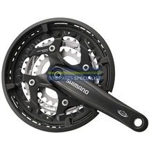 SHIMANO kliky DEORE FC-T521 oktalink 3x10 175 mm 48x36x26z s krytem černé