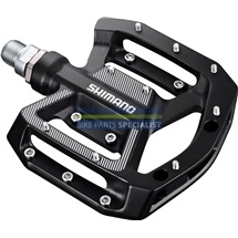 SHIMANO pedály MTB-ostatní PD-GR500 Flat Pedal bez zarážek bez odrazek černá pro BMX/DH