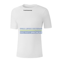 SHIMANO VERTEX funkční tričko s krátkým rukávem, bílá