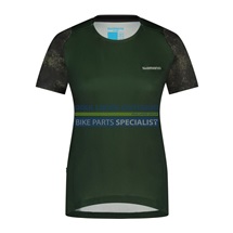 SHIMANO FORESTA dres krátký rukáv, dámský, zelená, M