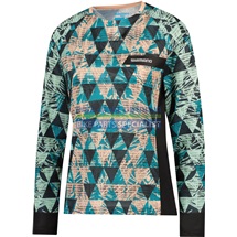 SHIMANO SAIKO dres s dlouhým rukávem, dámský, černá/zelená, M