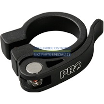 PRO sedlovková objímka plná RU, 31,8 mm, černá